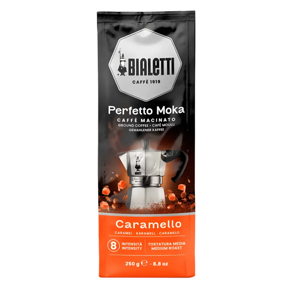 Bialetti Perfetto Moka Caramello Ground Coffee 250g