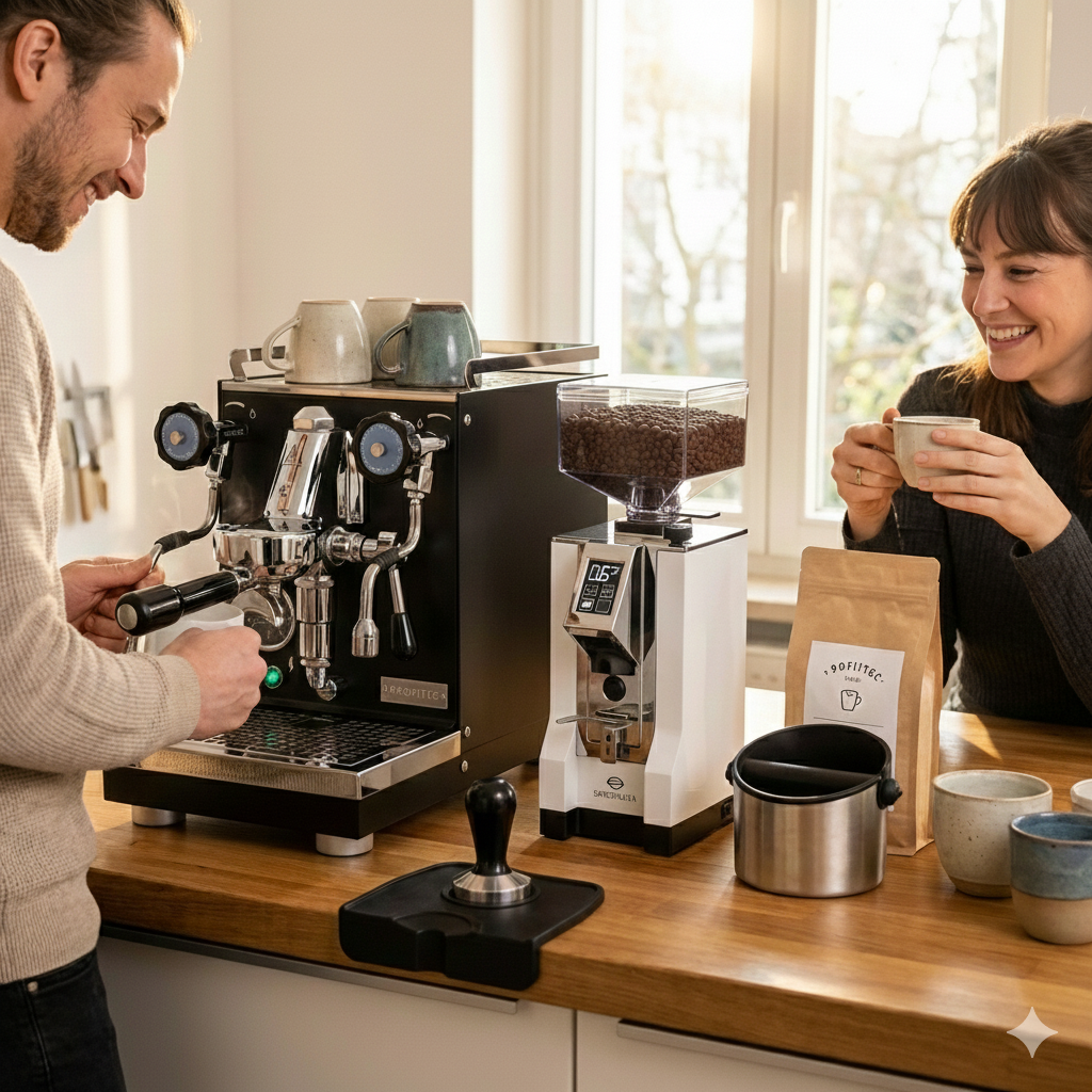 Profitec Pro 400 espresso machine in matte black - mid-range heat exchanger