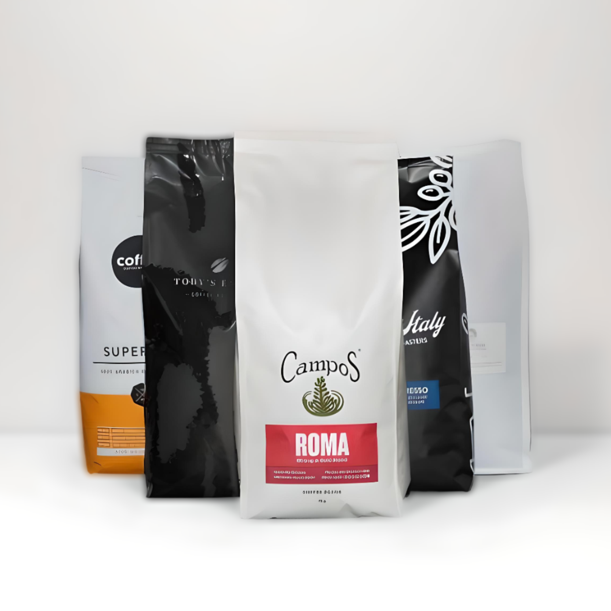 Coffee beans, ground coffee and coffee capsules