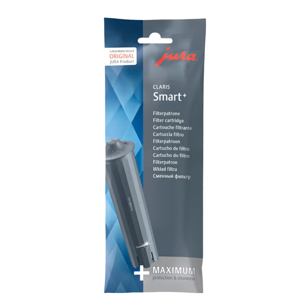 Jura Claris Smart+ Water Filter Grey 3 pack, a single filter cartridge