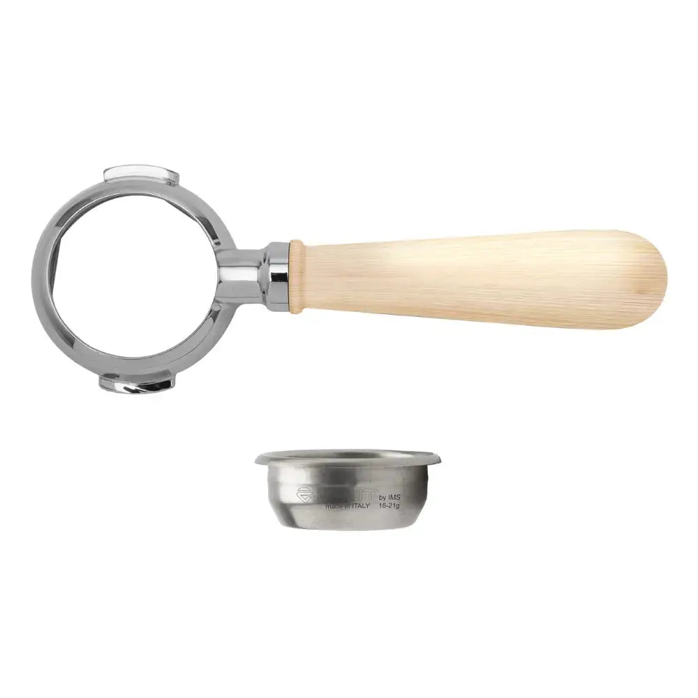Lelit Bottomless Double Wooden 58mm portafilter