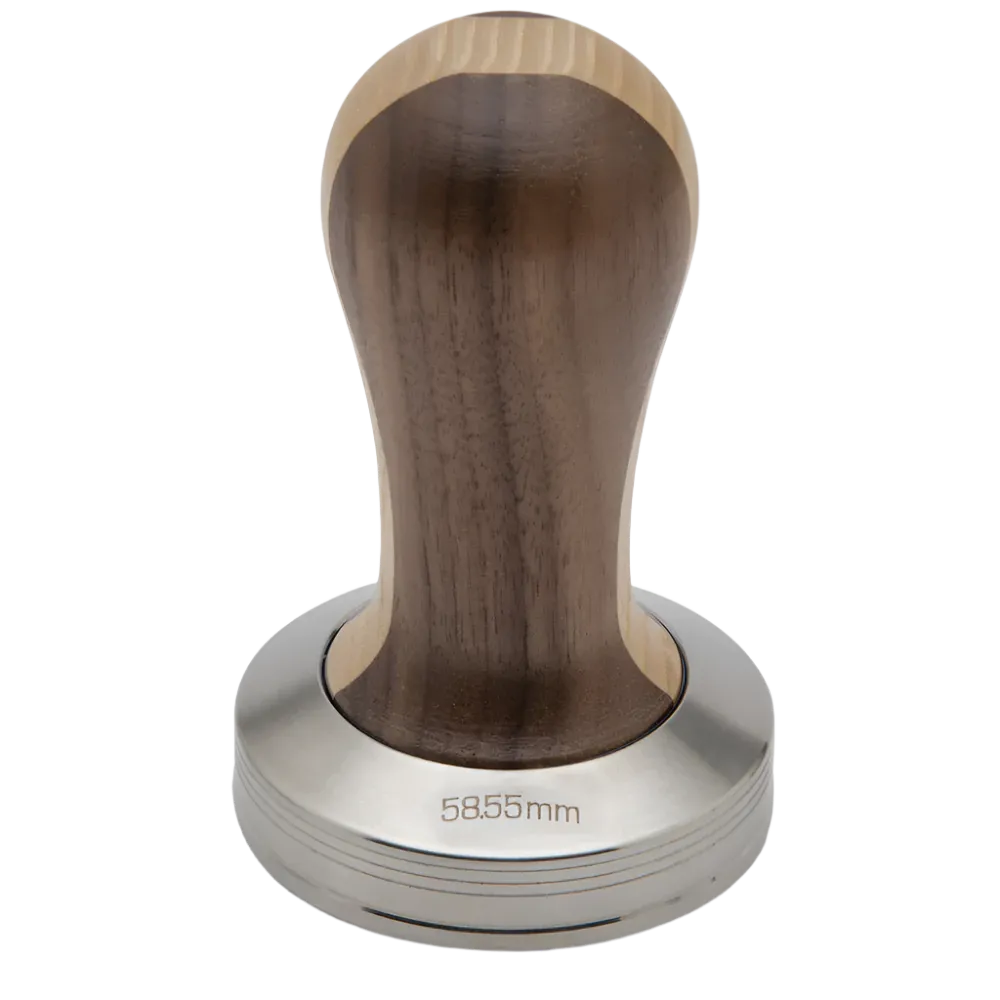 Lelit walnut & ash 58.55mm coffee tamper