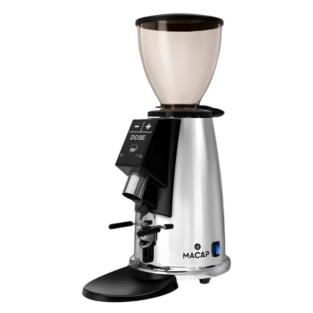 Macap M2E digital chrome coffee grinder