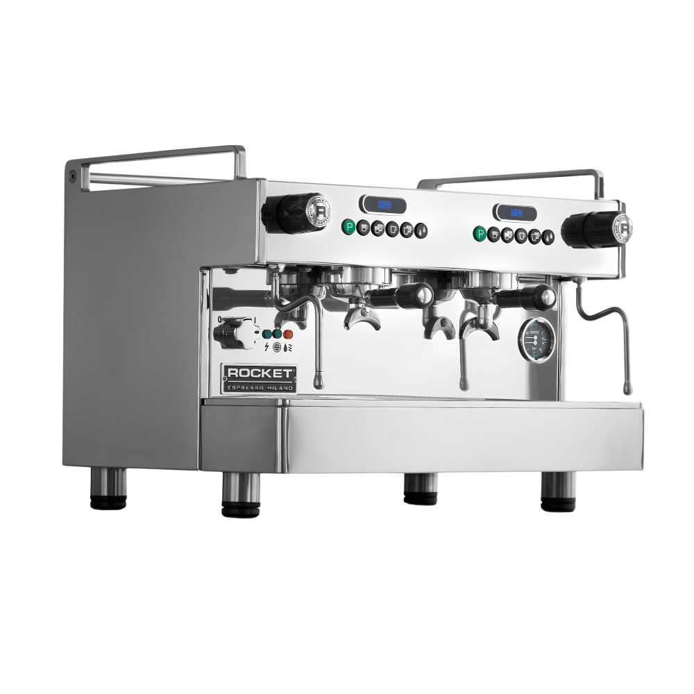 Rocket Boxer 2 group espresso machine stainless steel