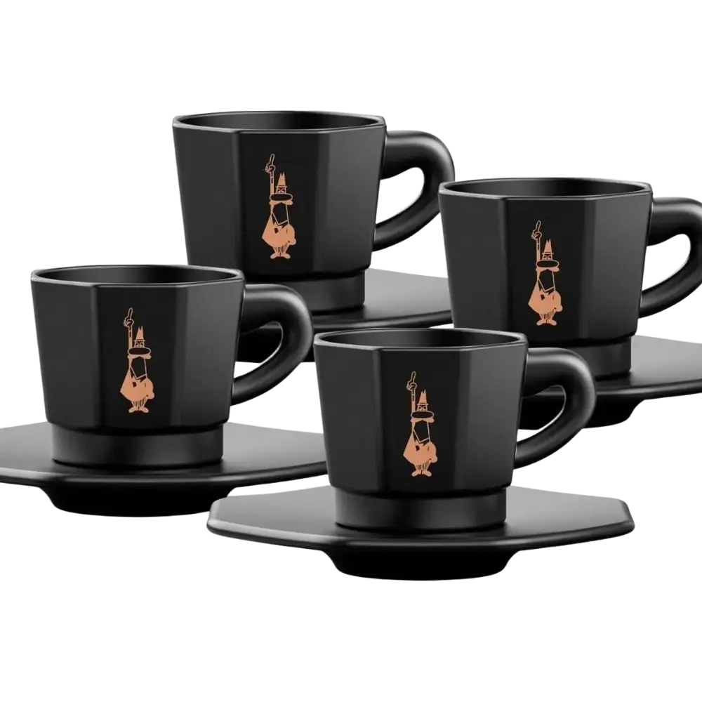 Bialetti Cups - Gli Accessori Perfetto Moka Faces Espresso (Set of 4)