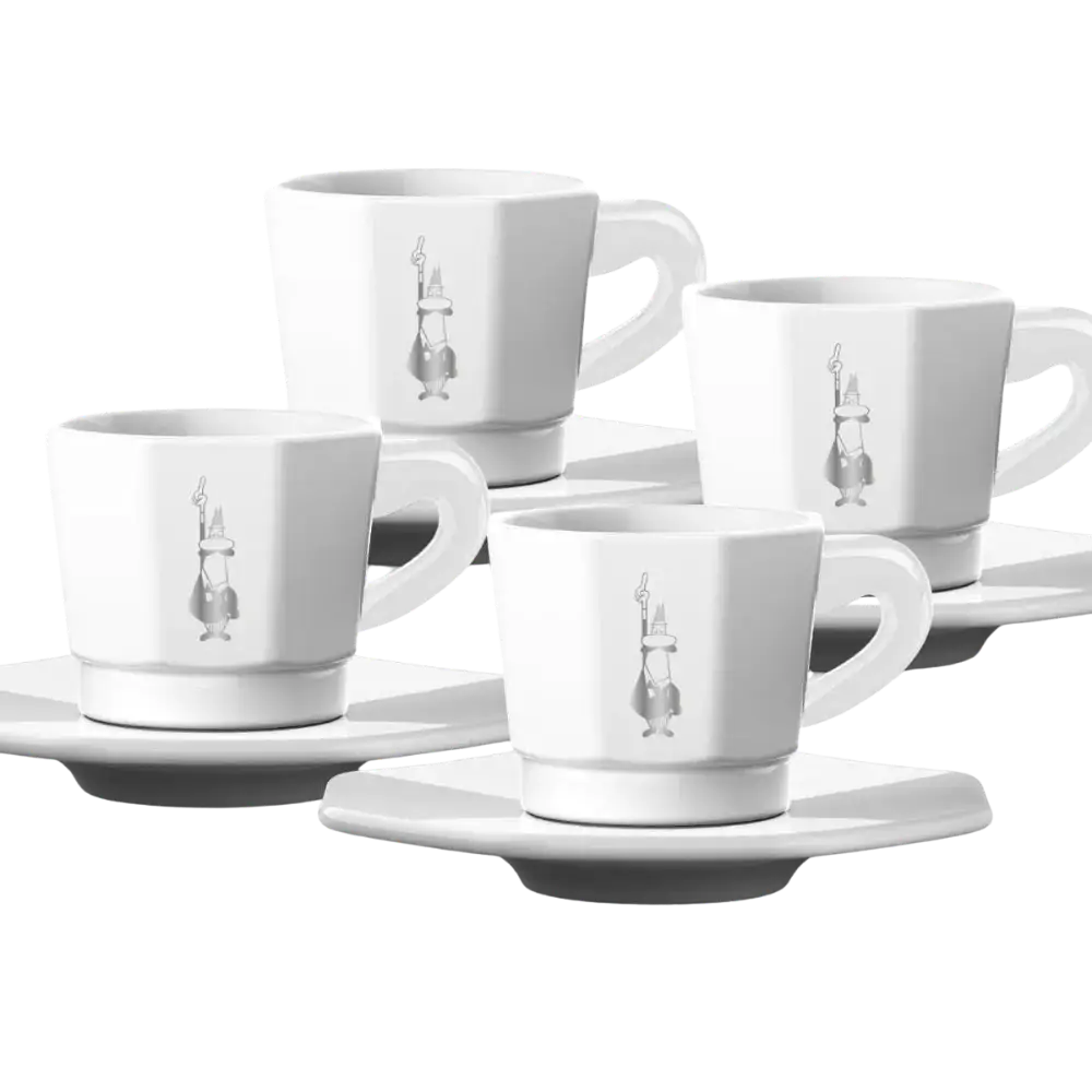 Bialetti Cups - Gli Accessori Perfetto Moka Faces Espresso (Set of 4)
