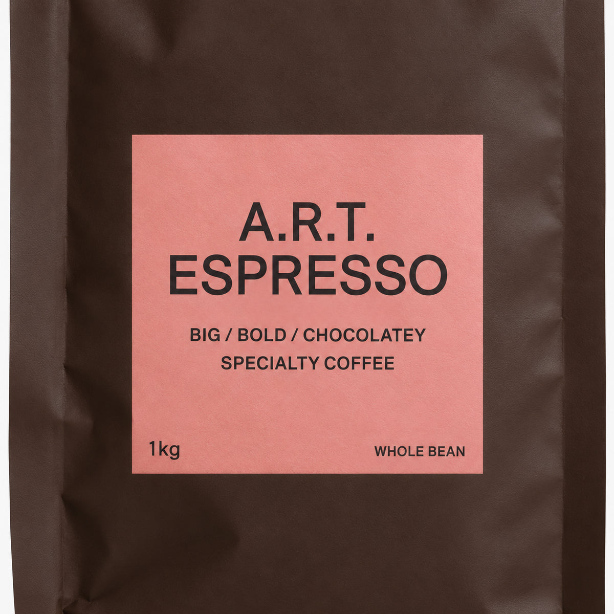 Allpress A.R.T. Espresso Blend Coffee Beans 1kg, close-up of the label