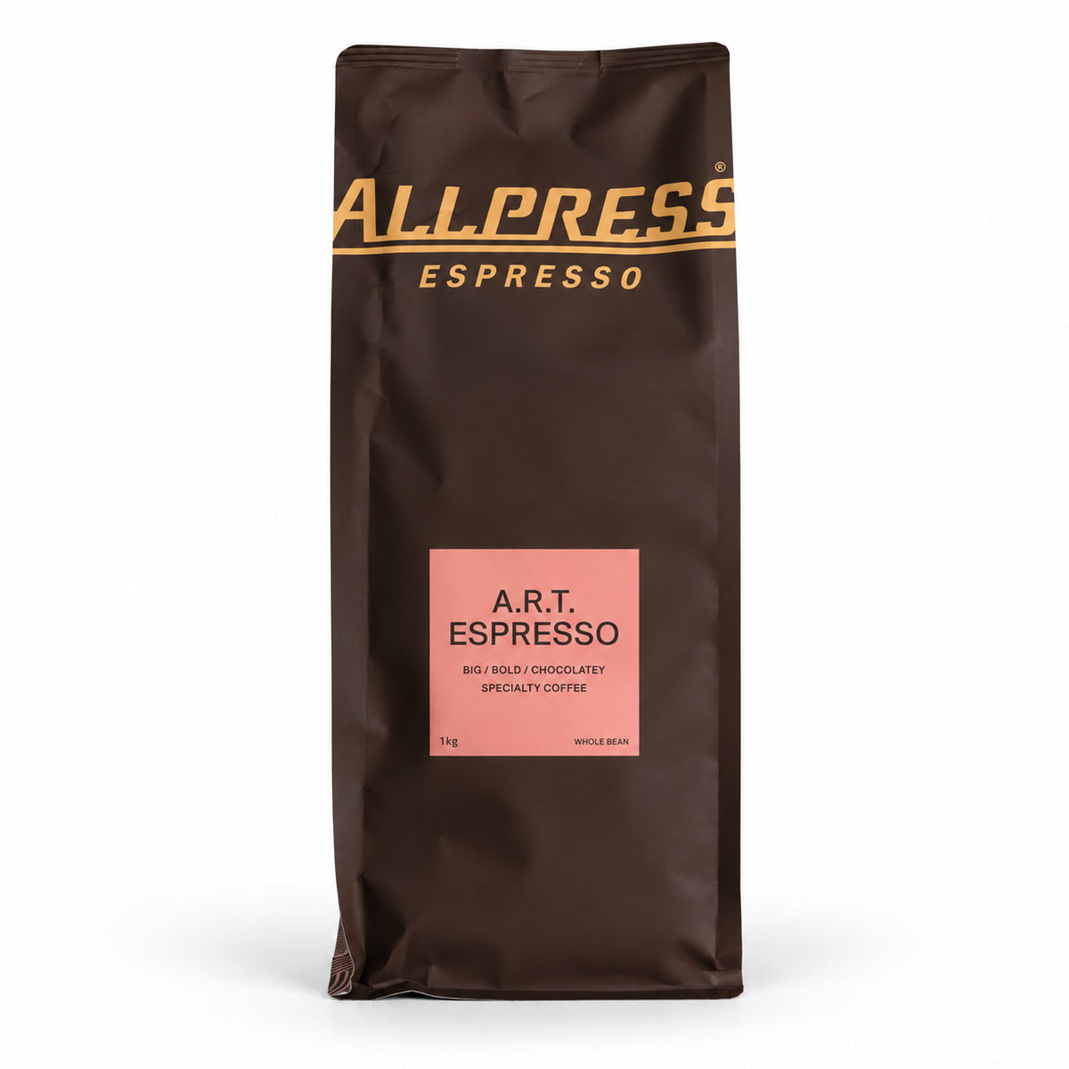 Allpress A.R.T. Espresso Blend Coffee Beans 1kg, front of the pack