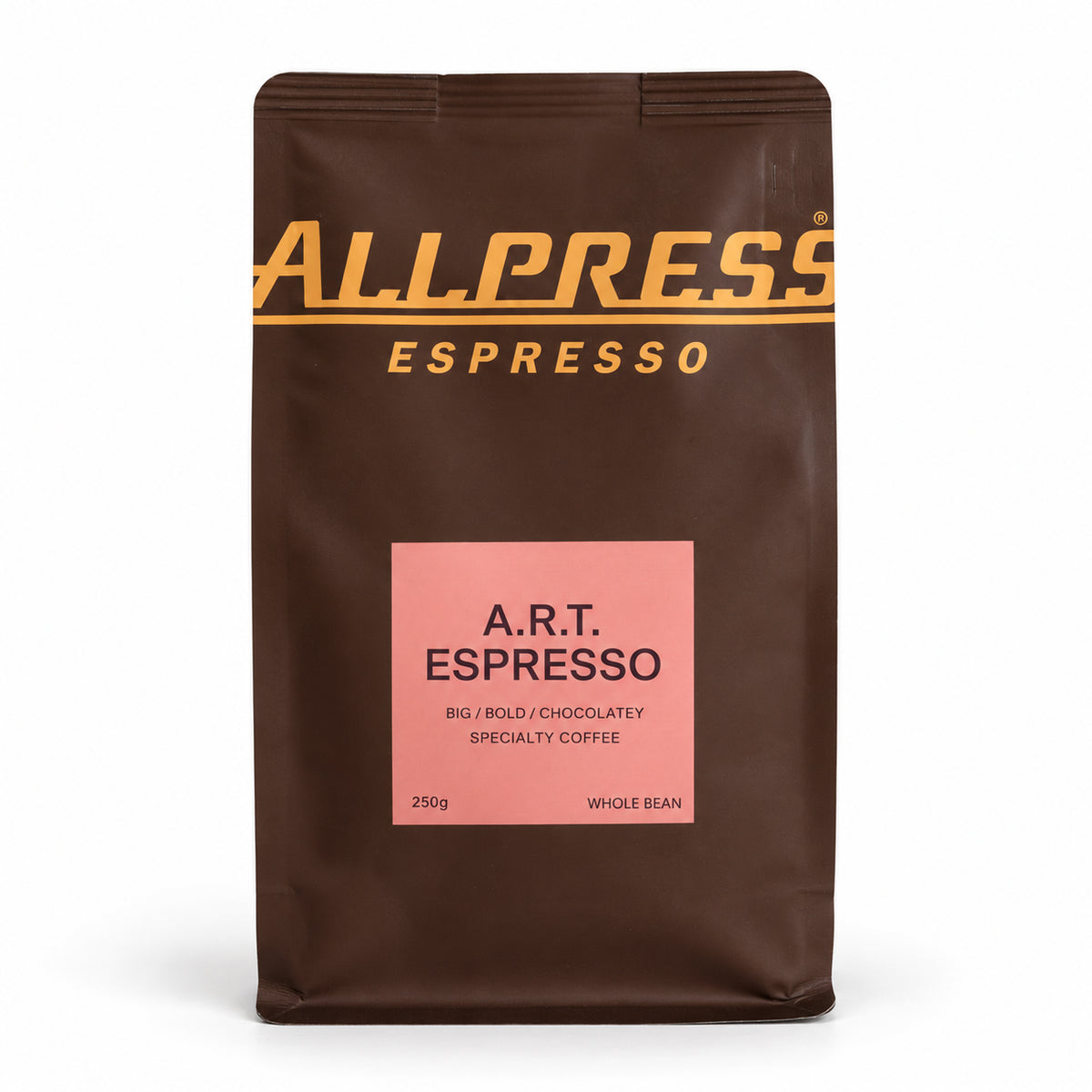 Allpress A.R.T. Espresso Blend Coffee Beans 250grams, front of the pack