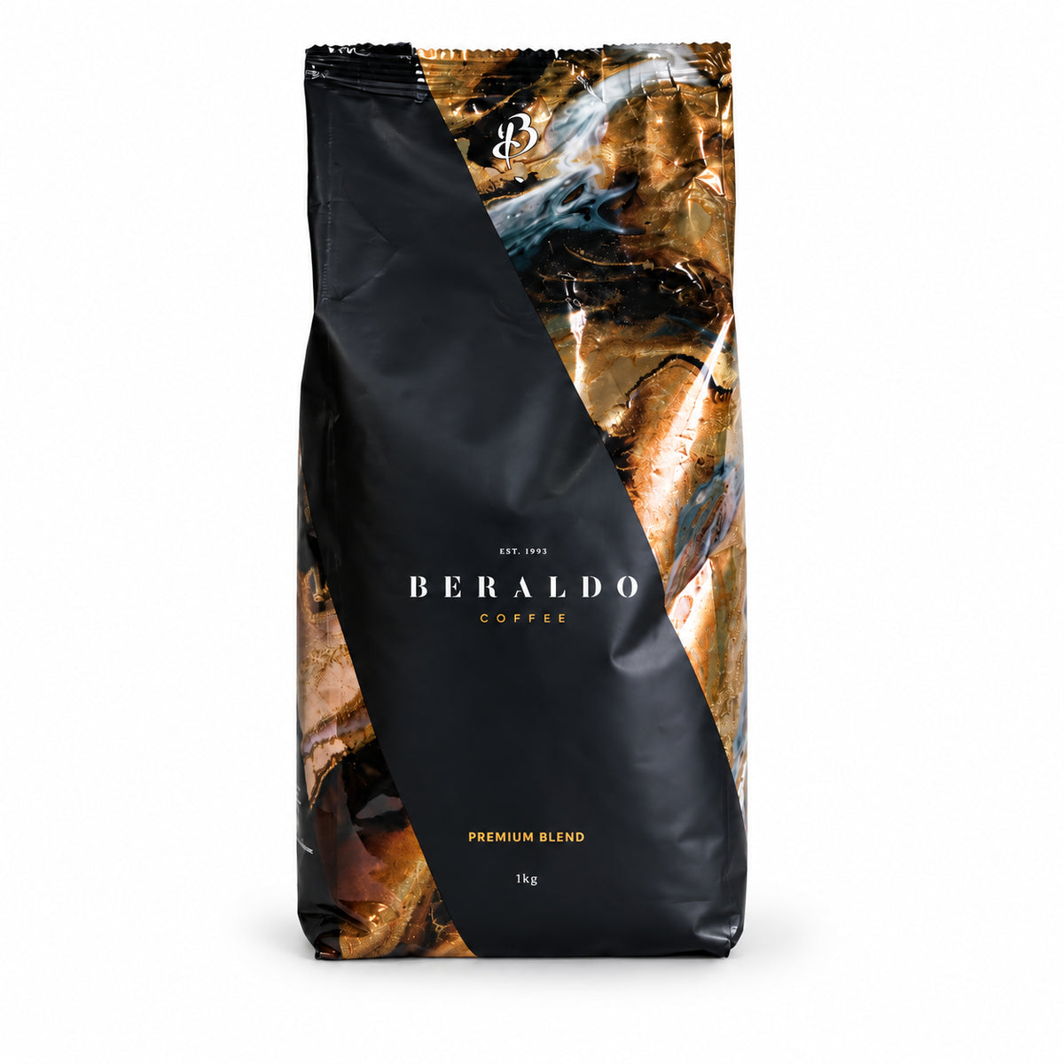 Beraldo Premium Blend Coffee Beans 1kg, front of the pack