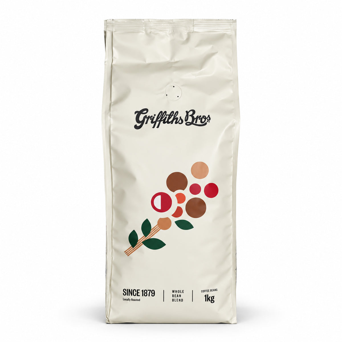 Griffiths Bros Grand Duchess Coffee Beans 1kg, front of the pack
