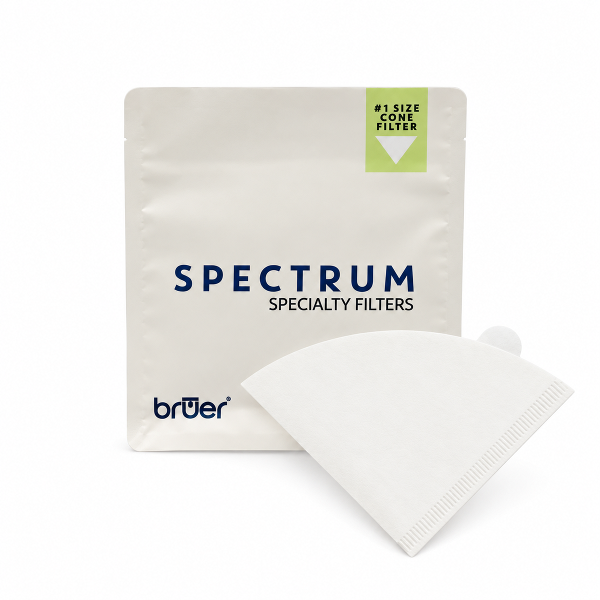 Bruer Spectrum Cone Coffee Filter Papers - 100pk