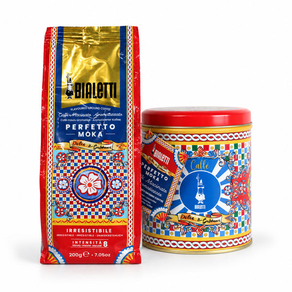Dolce & Gabbana Bialetti Perfetto Moka Irresistibile Ground Coffee 200g + Gift Tin