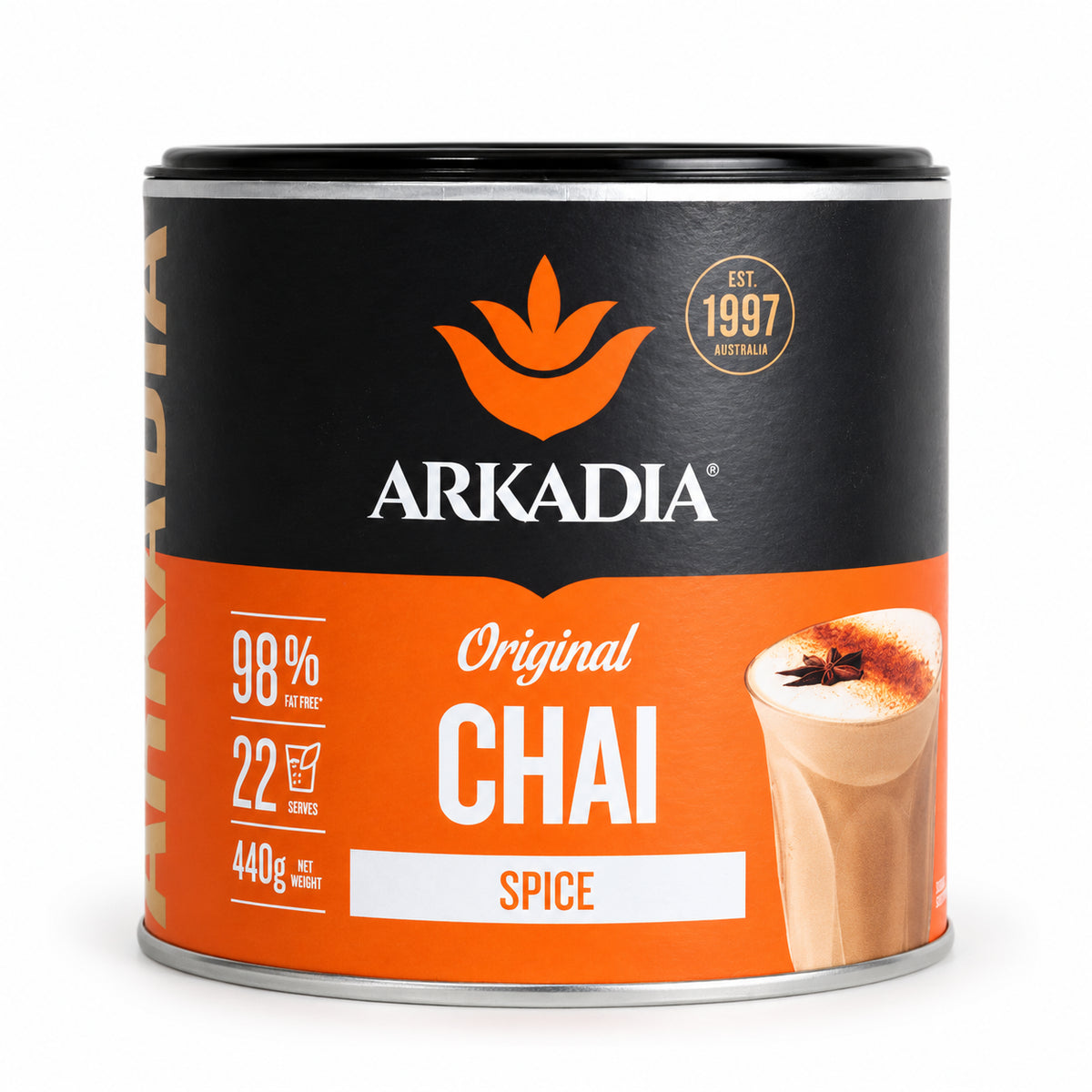 Arkadia Chai Spice Tea 440g, front of the pack