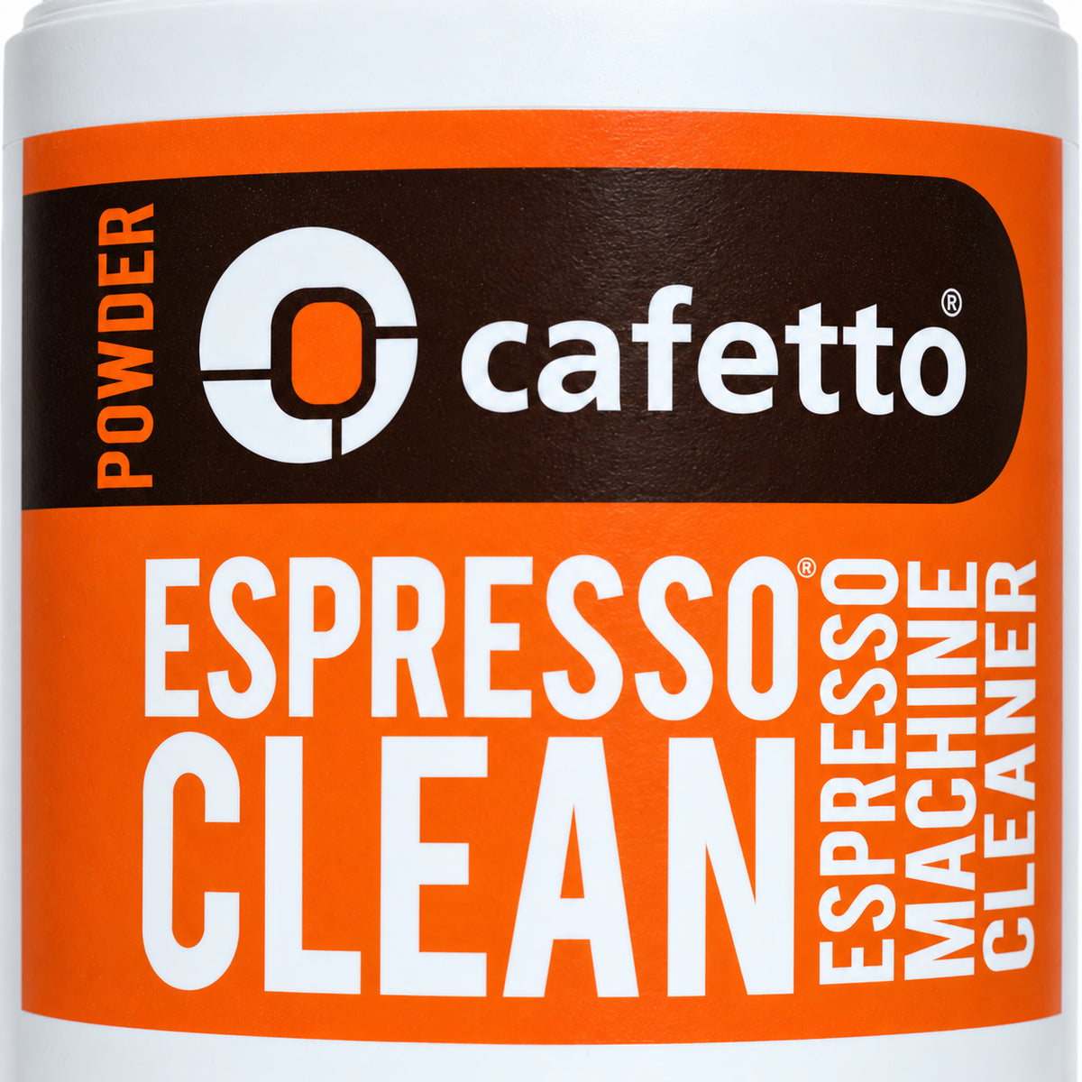 Cafetto Espresso Clean, close-up of the label