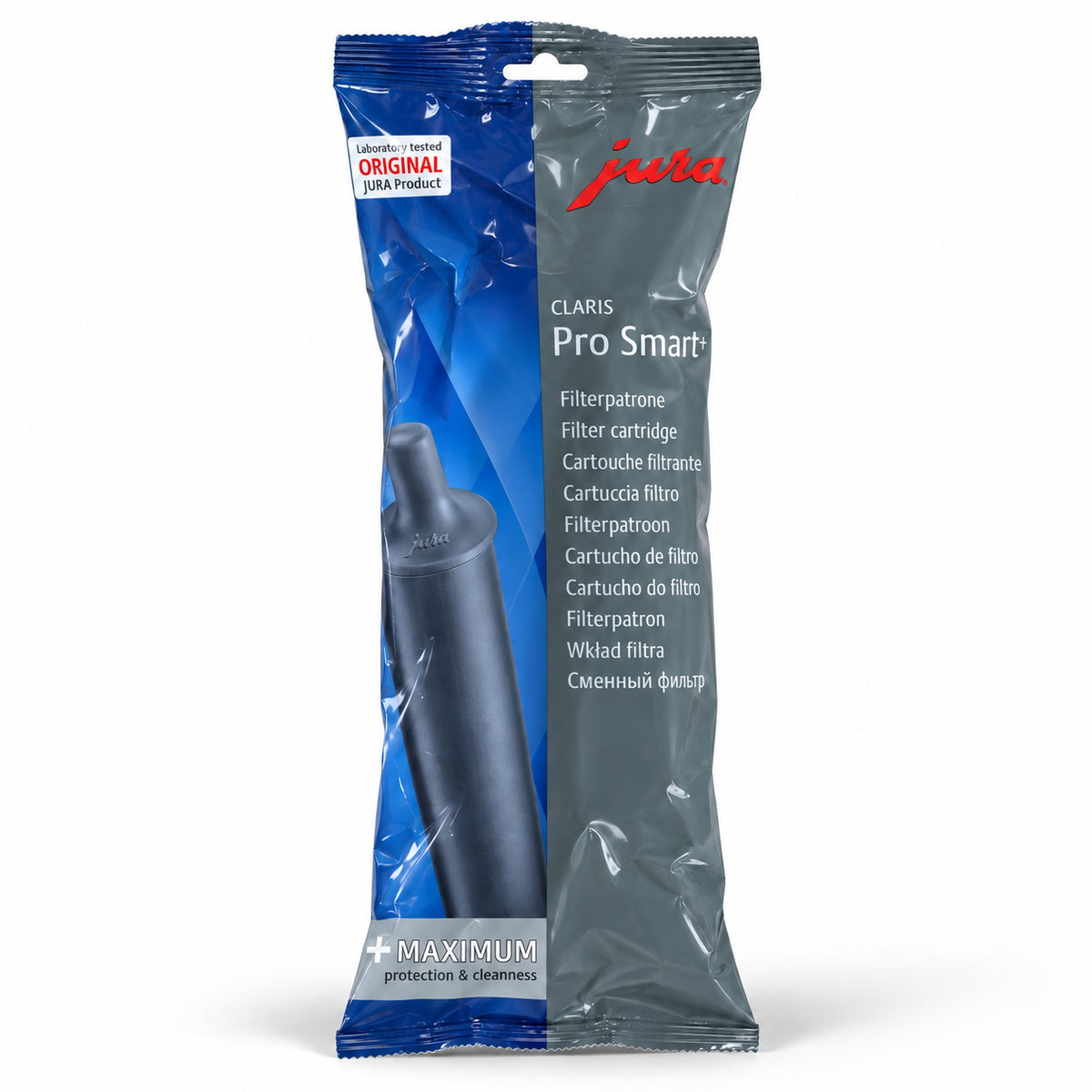 Jura Claris Water Filter Pro Smart+ (Grey), front of the pack