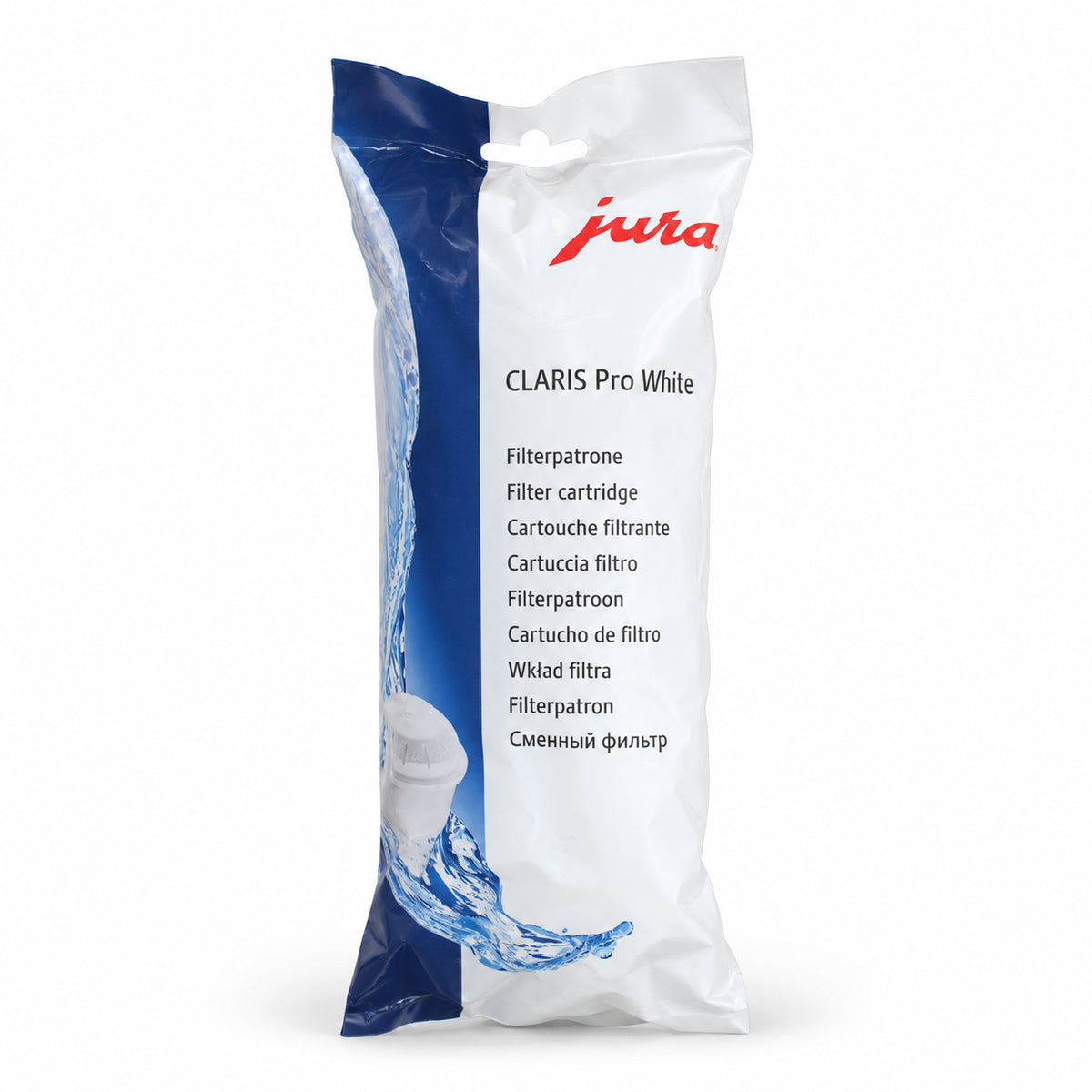 Jura Claris Water Filter Pro White, front of the pack