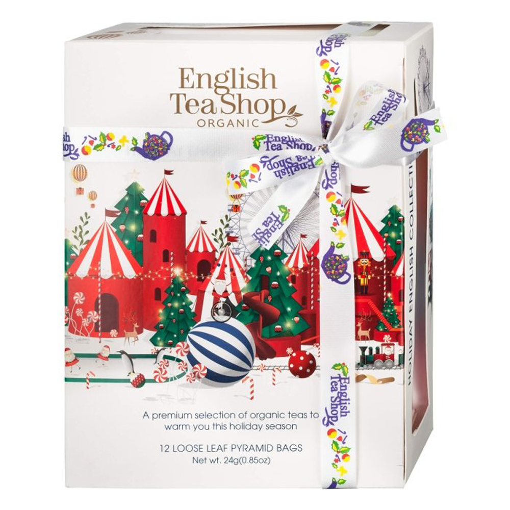 English Tea Shop Holiday White Pyramid Prism Collection