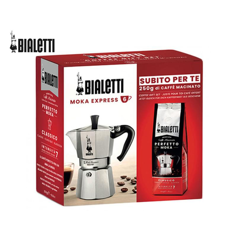 Bialetti 6 cup Moka Express gift set