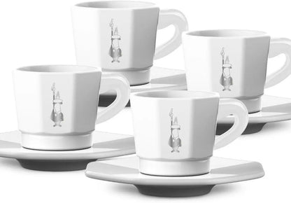 Bialetti Cups - Gli Accessori Perfetto Moka Faces Espresso (Set of 4)