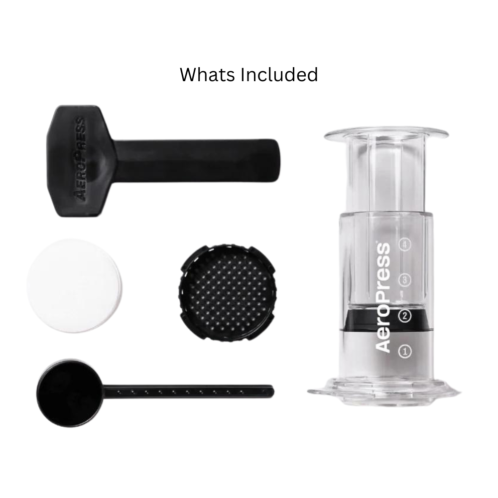 Aeropress coffee maker - Whats included