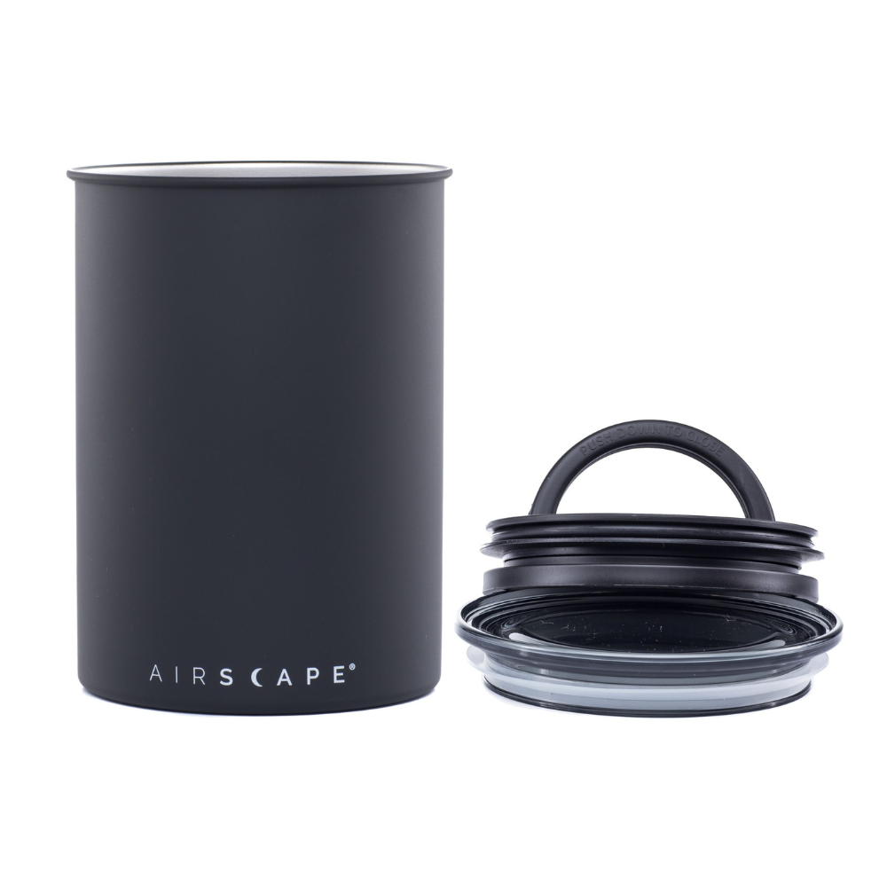 Airscape coffee storage canister matt black