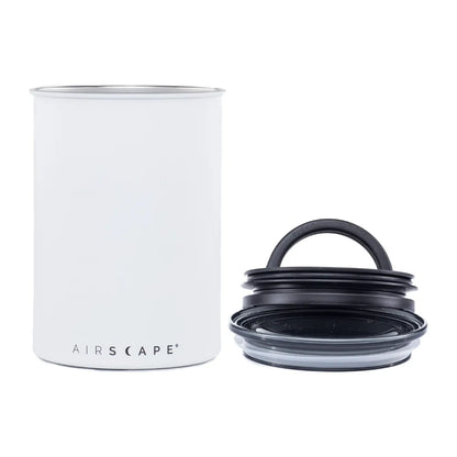 Airscape coffee storage canister matt white