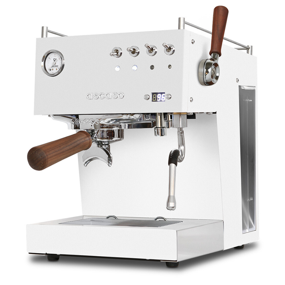 Ascaso Steel Duo PID Plus white home espresso machine