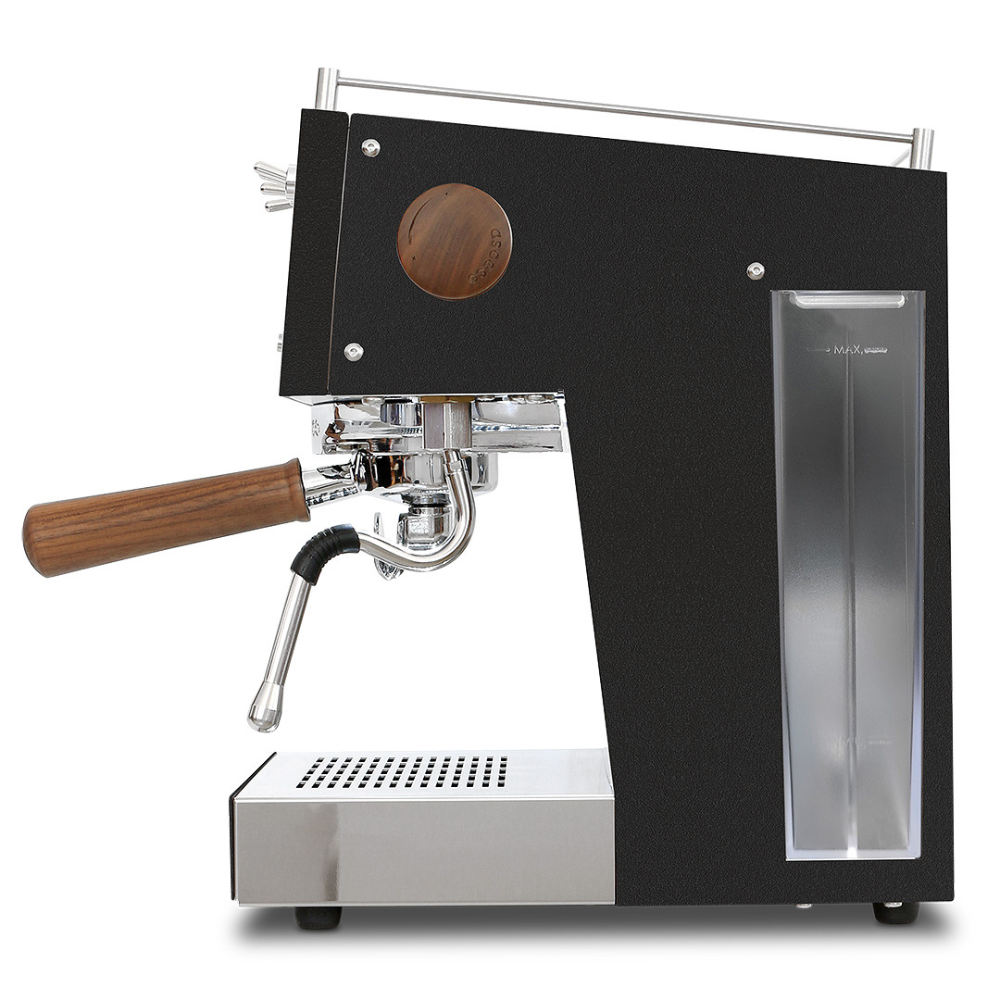 Ascaso Steel Uno PID Black Espresso Machine side view