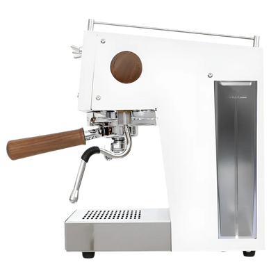 Ascaso Steel Uno PID White Espresso Machine side view