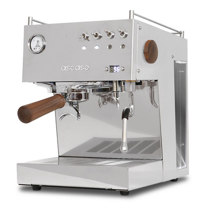 Ascaso Steel Duo PID Stainless Steel Home Espresso Machine angle view