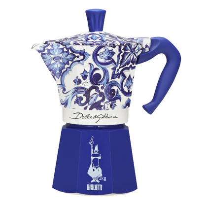 Bialetti D&G Moka Pot Mediterranean Blue 6 cup