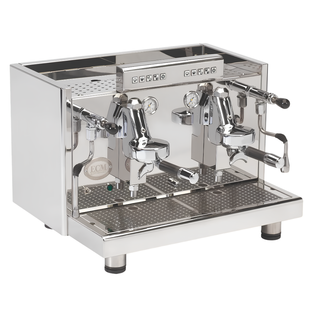 ECM Elektronika Profi Due expresso machine angle view