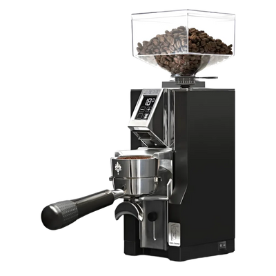 Eureka Mignon Libra coffee grinder with portafilter