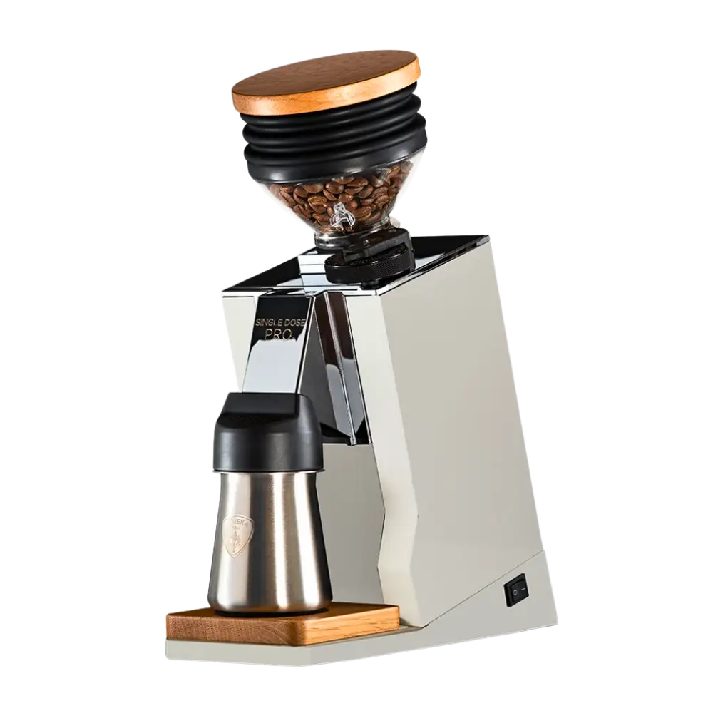 Eureka single-dose pro white coffee grinder