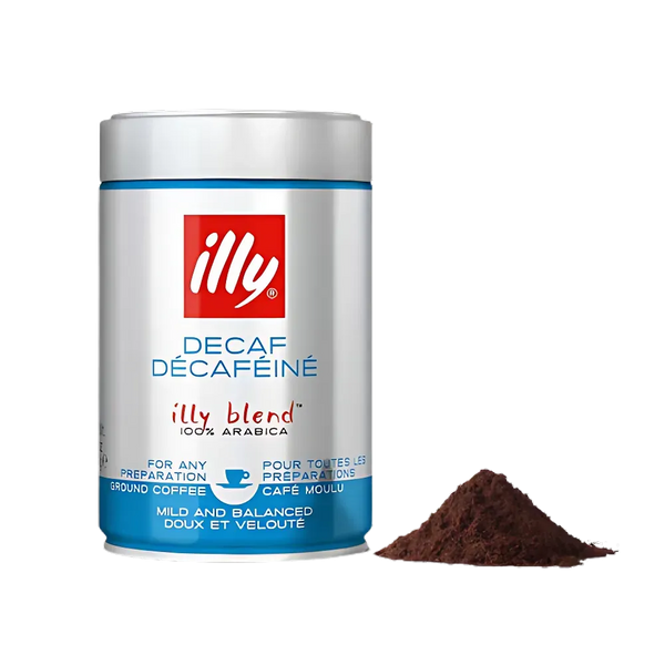 Illy DECAF (Decaffeinated) Ground Coffee