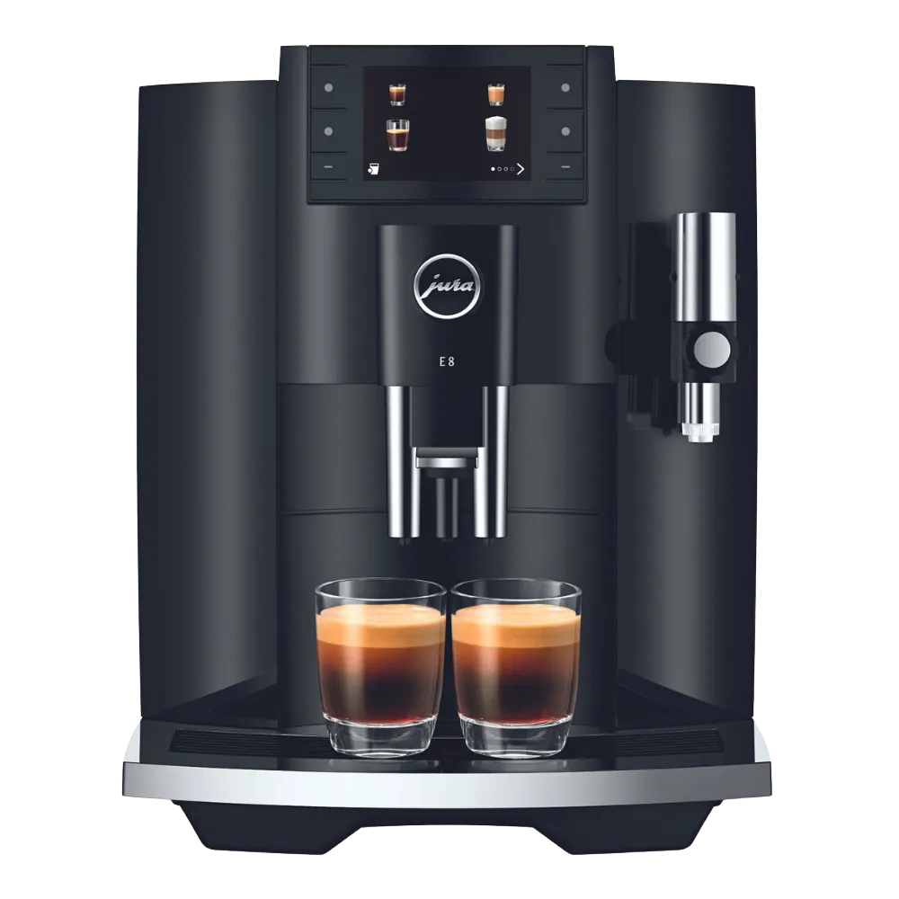 Jura E8 piano black front