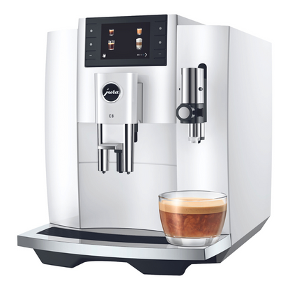 Jura E8 Piano White Automatic Coffee Machine for Home