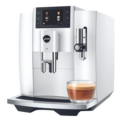 Jura E8 Piano White Automatic Coffee Machine for Home