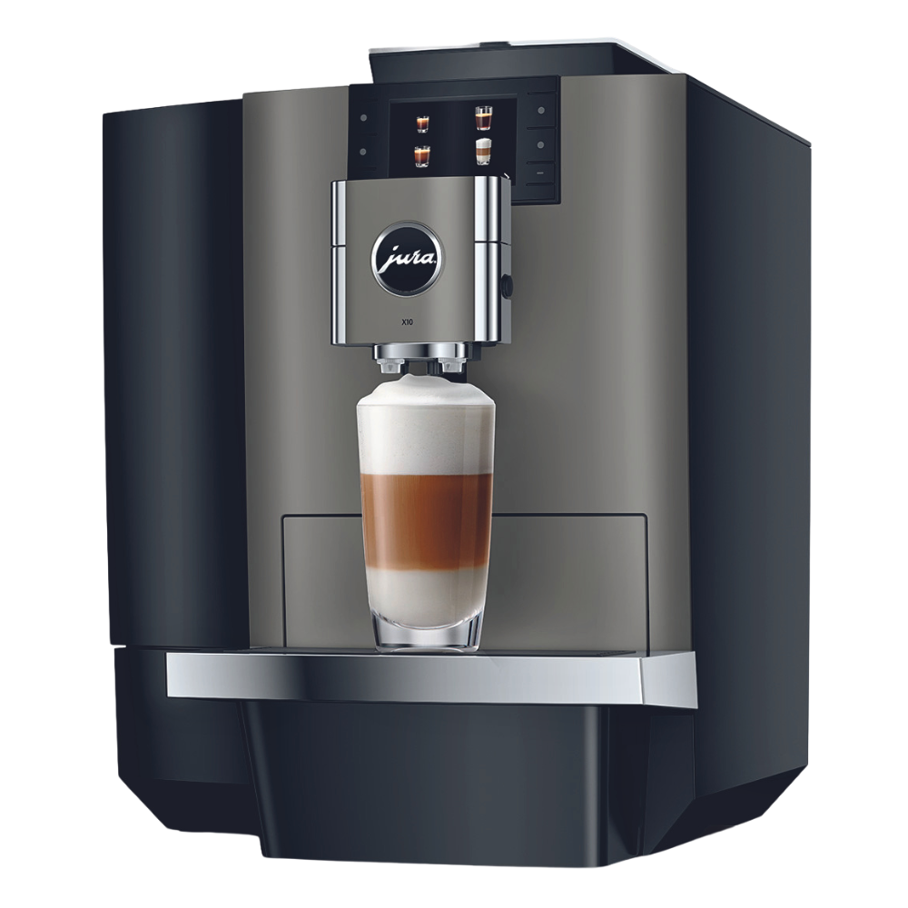 Jura X10 commercial coffee machine angle view