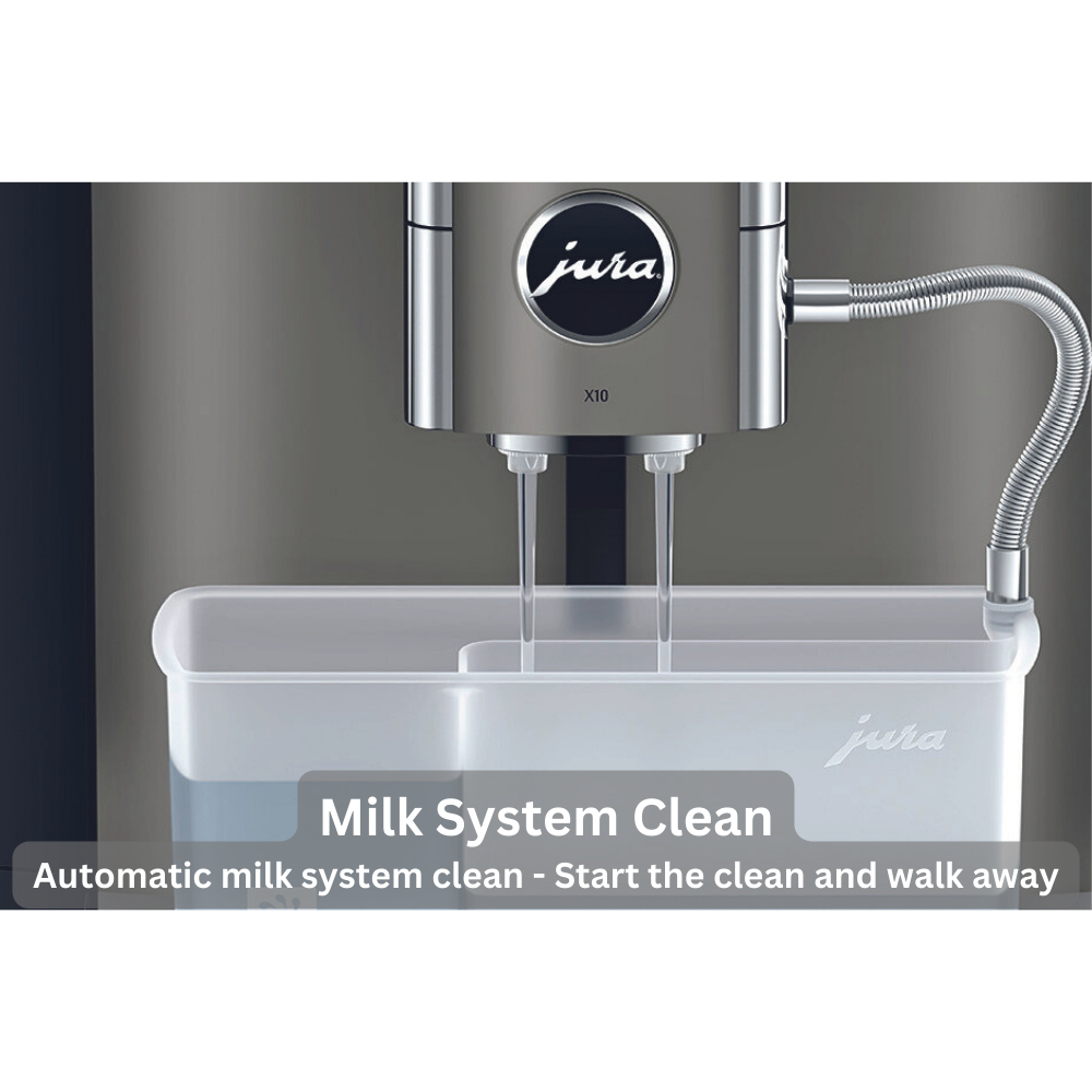 Jura X10 - Automatic milk system clean