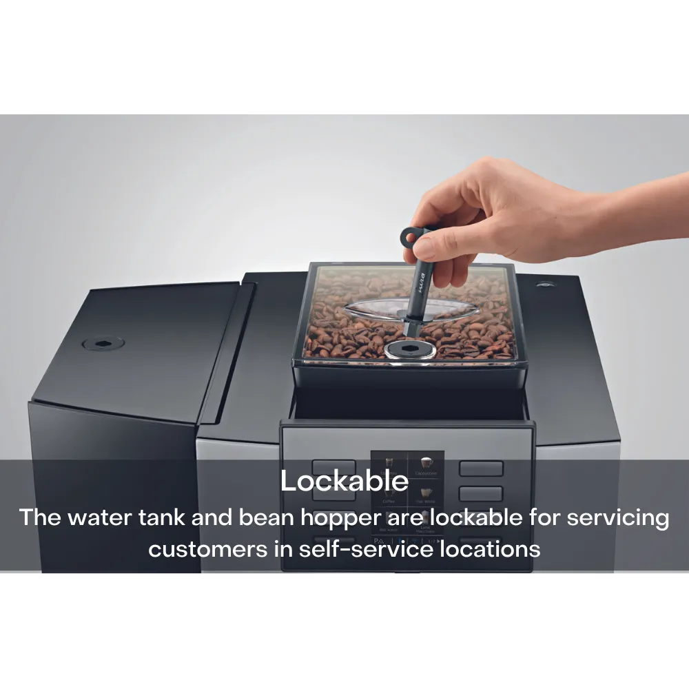 Jura-X8-lockable-bean-hopper