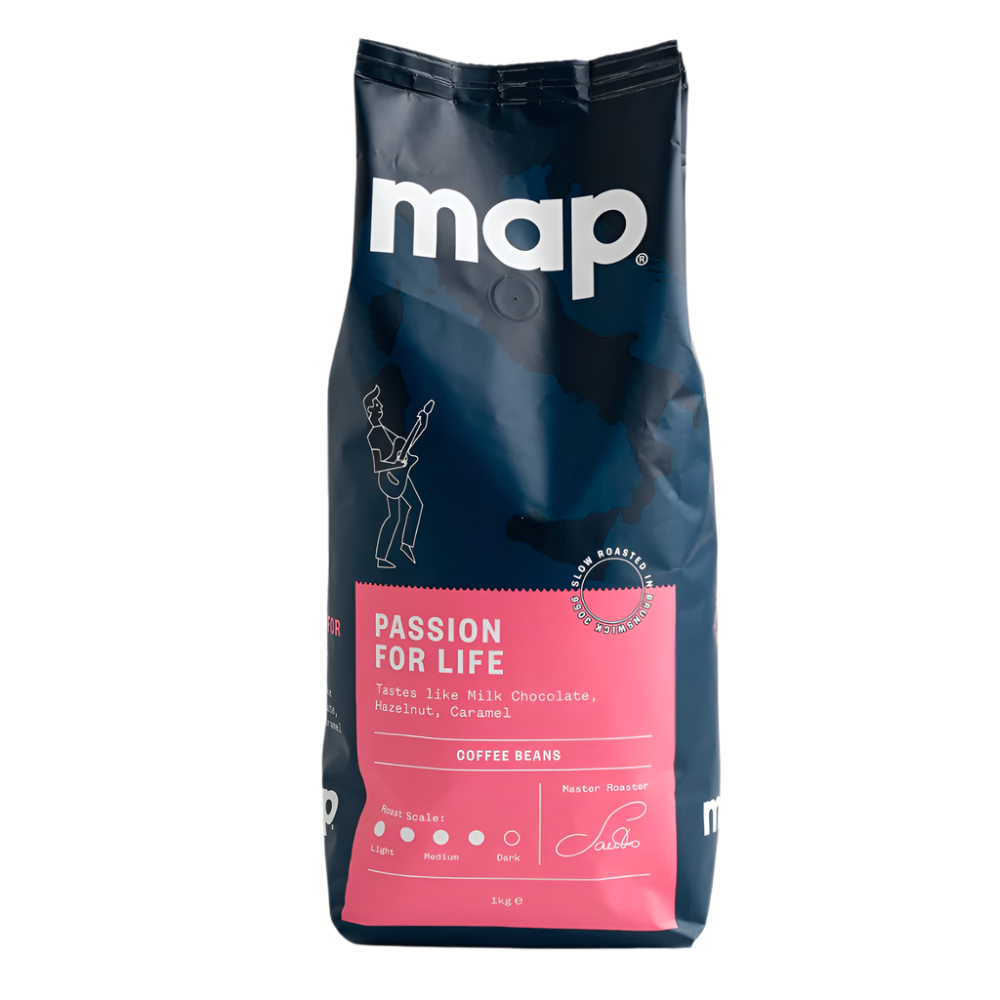 Map Passion for Life Coffee Beans 1kg