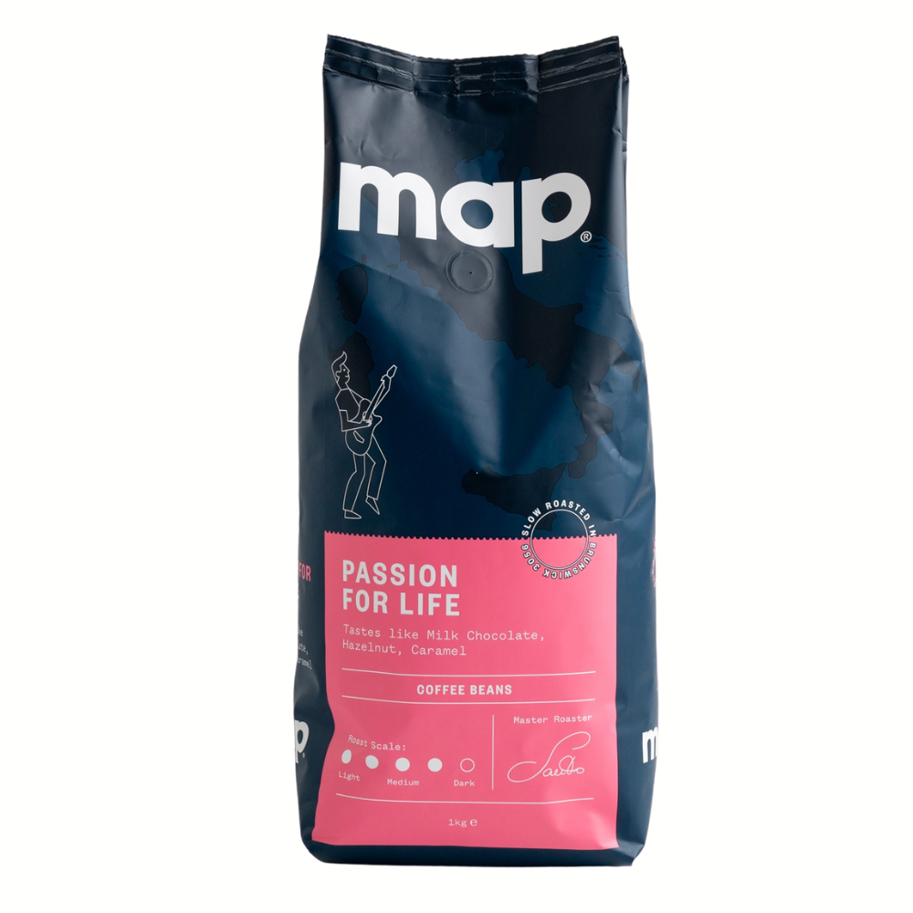 Map Passion for Life Coffee Beans 1kg