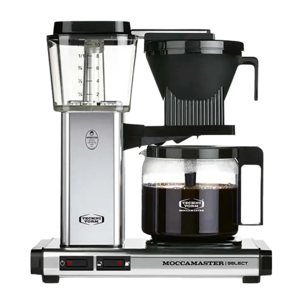 Moccamaster coffee maker on a white background