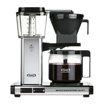 Moccamaster coffee maker on a white background