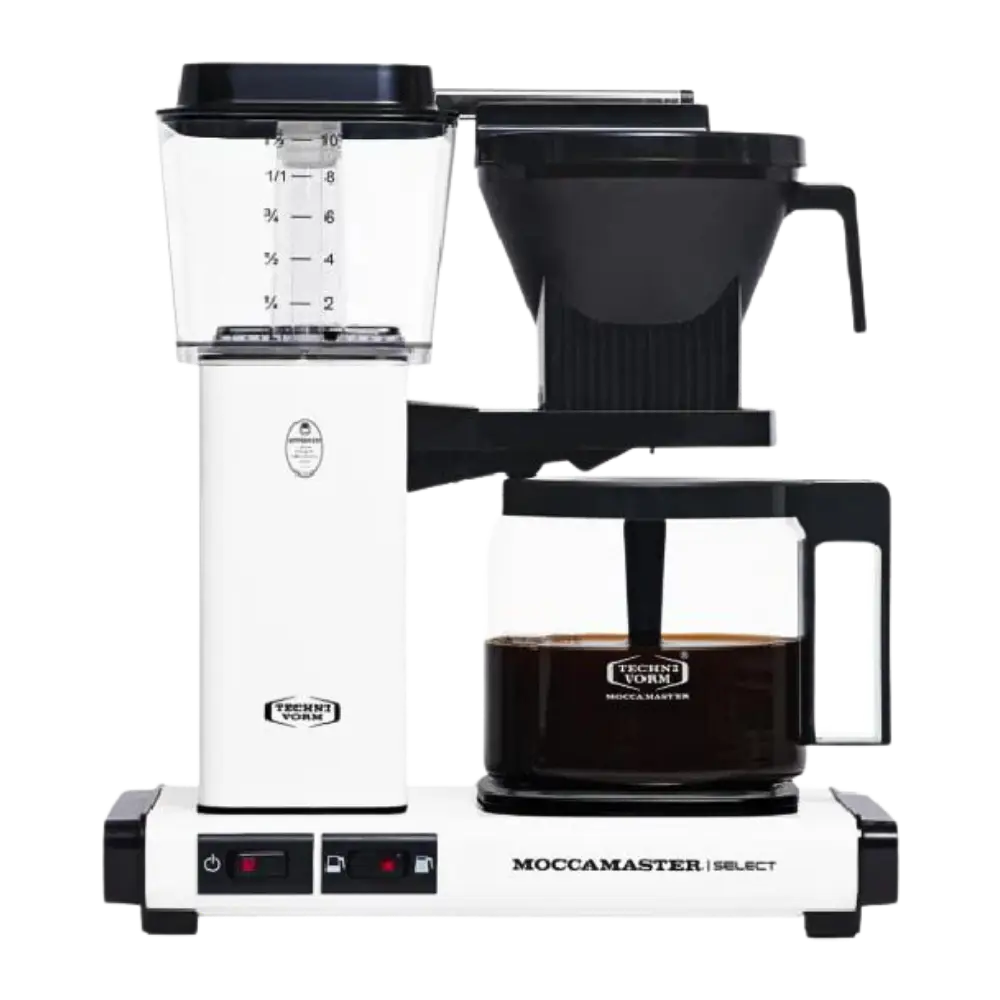 Moccamaster coffee maker on a white background