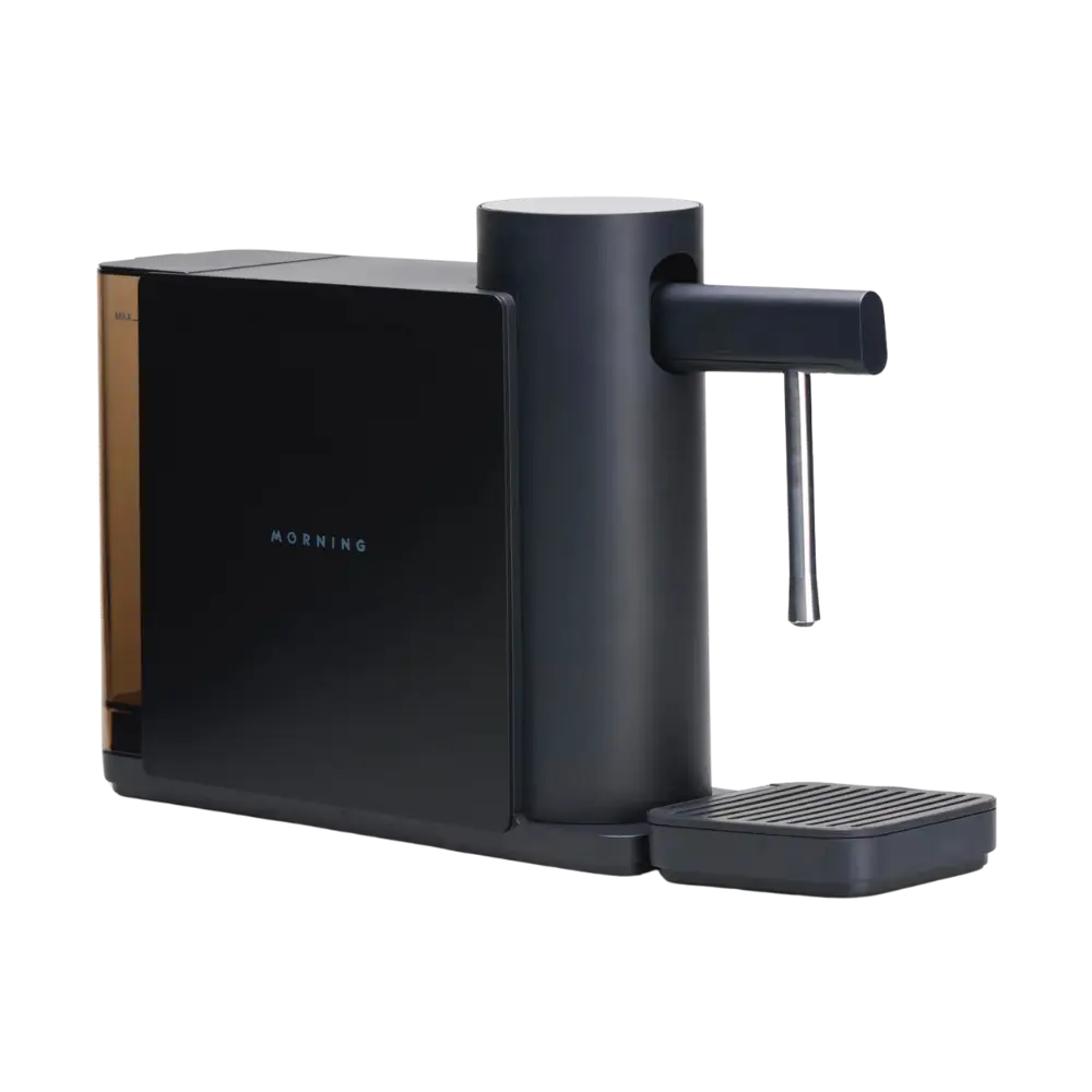 Morning Dream milk steam wand angle view