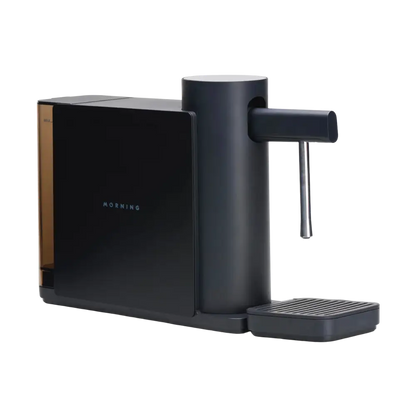 Morning Dream milk steam wand angle view