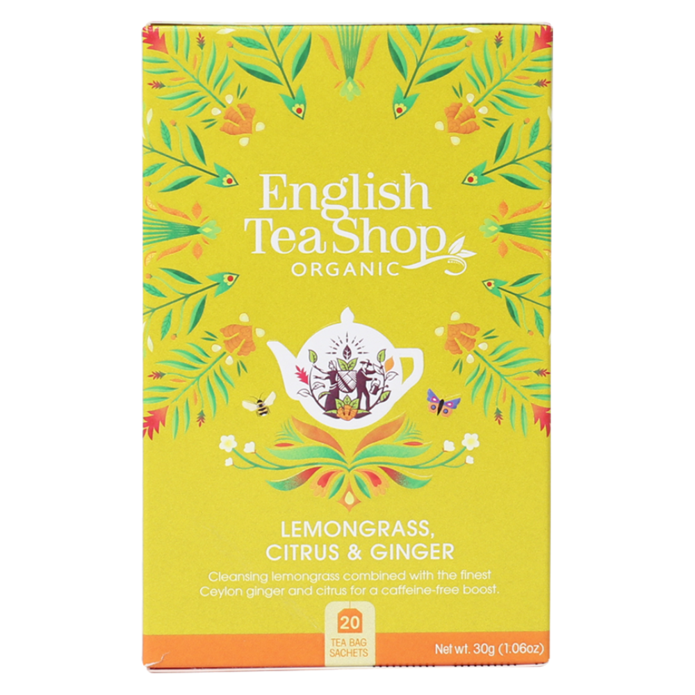 Organic Lemongrass Ginger Citrus Fruits Teabags 6x20pc